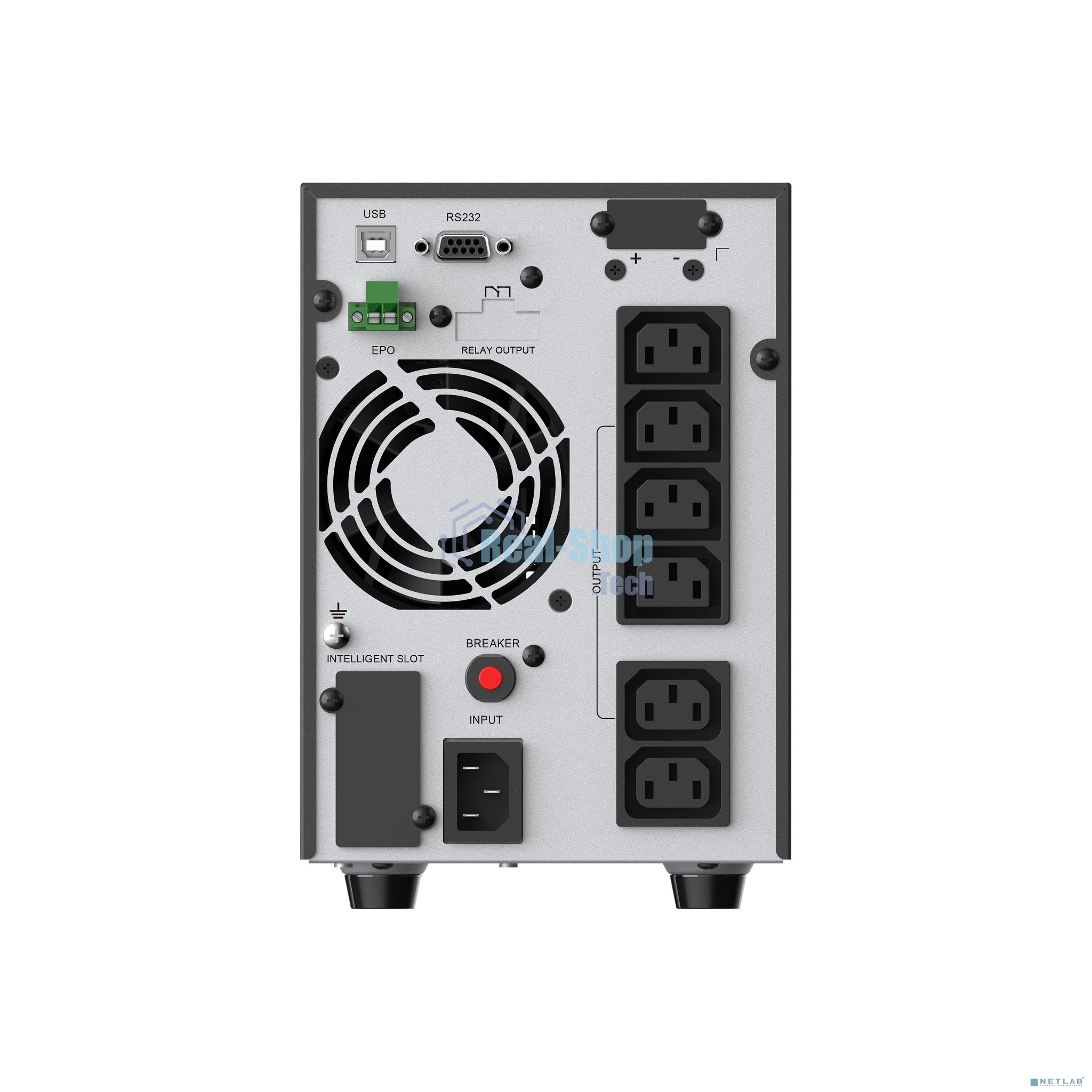 ИБП CBR ESSENCE ESN-1500C [Online 1500 VA / 1500 W, Tower, 6 x C13, LCD, HID-USB, RS232, EPO, SNMP slot] (ESN-1.5KT-6I-LCHERSC)