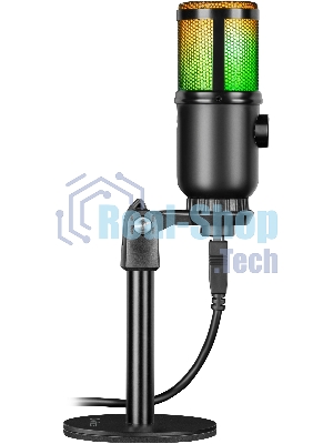 Игровой стрим микрофон Defender Glow GMC 400 USB, провод 1.3 м