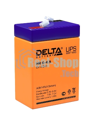 Батарея для ИБП Delta HR 6-4.5 (6V, 4.5Ah)