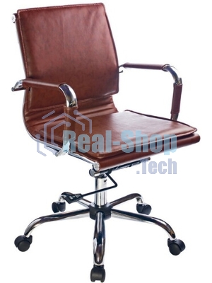 Кресло Бюрократ CH-993-Low/Brown коричневый, экокожа
