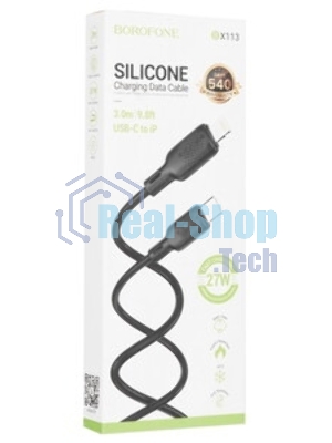 Кабель BOROFONE (6941991115554) BX113 USB 3.0A для Type-C черный 3 м