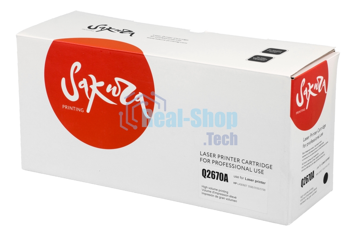 Картридж лазерный Sakura Q2670A для HP Color LJ 3500/3350/3700, черный, 6 000к.