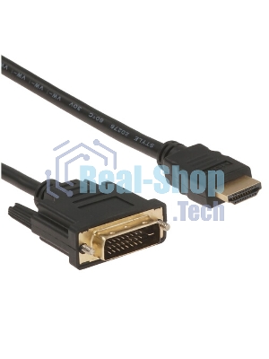 Кабель HDMI/DVI 5bites APC-099-020 DVI M/DVI M (24+1) double link, 2м.