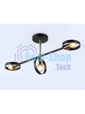 Светильник Ambrella light TR8229/3 BK/SB черный/бронза E27/3 max 40W 660*165*300