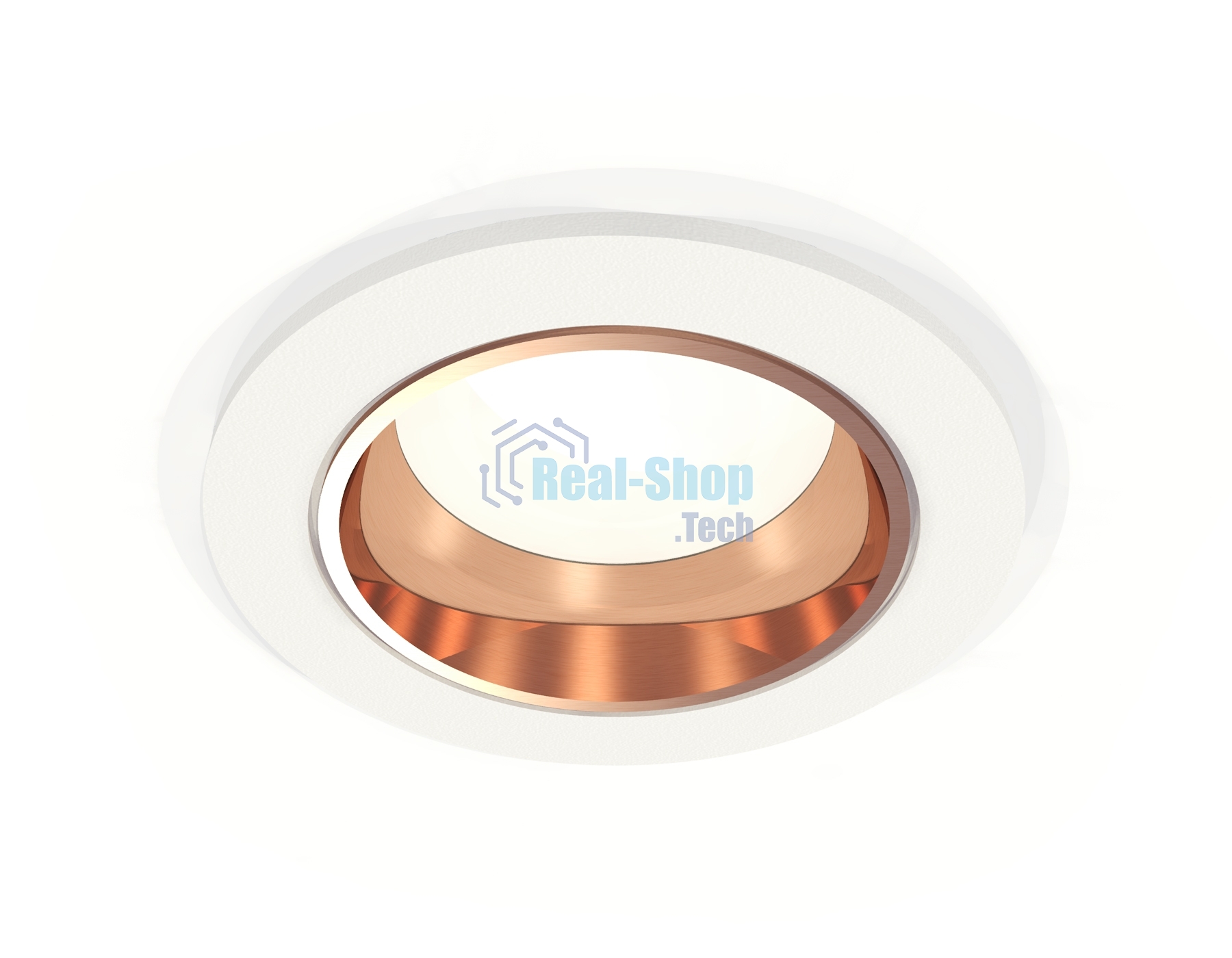 Комплект встраиваемого светильника Ambrella light XC6512005 SWH/PPG белый песок/золото розовое полированное MR16 GU5.3 (C6512, N6114)
