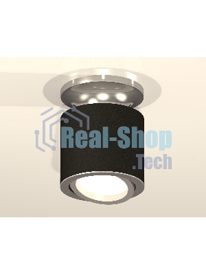 Светильник Ambrella Light XS7402081 SBK/PSL черный песок/серебро полированное MR16 GU5.3 (N7927, C7402, N7003)