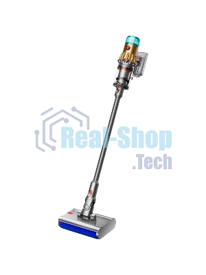 Пылесос вертикальный Dyson V12S Detect Slim Submarine 485350-01 золотой/серый металлик, питание от аккумулятора, 150 Вт, уборка сухая/влажная, пылесборник 0.35 л