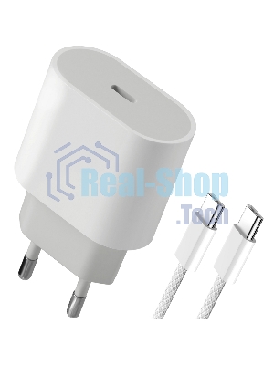 Сетевое зарядное устройство Defender UPA-121 20W, USB C,кабель Type-C,белый
