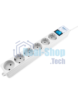 Фильтр-удлинитель PowerCube PRO (SPL(5+1)-16B-P-3M) 3.0 м, LC контур - подавление В/Ч помех, 16А/3,5кВт