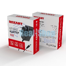 Источник питания Rexant 110-220 V AC/12 V DC 1 А 12 W с DC разъемом подключения 5.5х2.1, без влагозащиты (IP23)