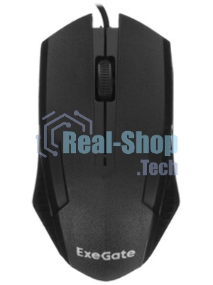 Мышь проводная ExeGate SH-9025S черный, 1000 dpi, USB, кнопки - 3