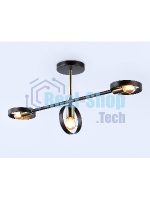 Светильник Ambrella light TR8229/3 BK/SB черный/бронза E27/3 max 40W 660*165*300