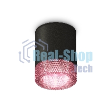 Светильник Ambrella Light XS6302042 SBK/PI черный песок/розовый MR16 GU5.3 (C6302, N6152)