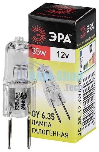 Лампа галогенная ЭРА GY6.35-JC-35W-12V(100/1000)