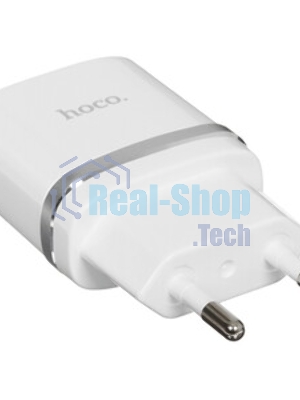 Сетевое зарядное устройство C12 Smart dual USB charger, белый