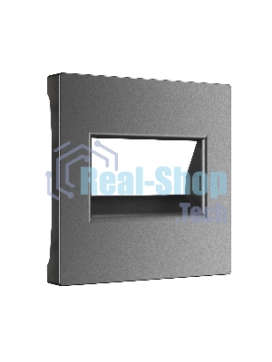 Накладка для двойной розетки Еthernet RJ-45 (графит матовый)