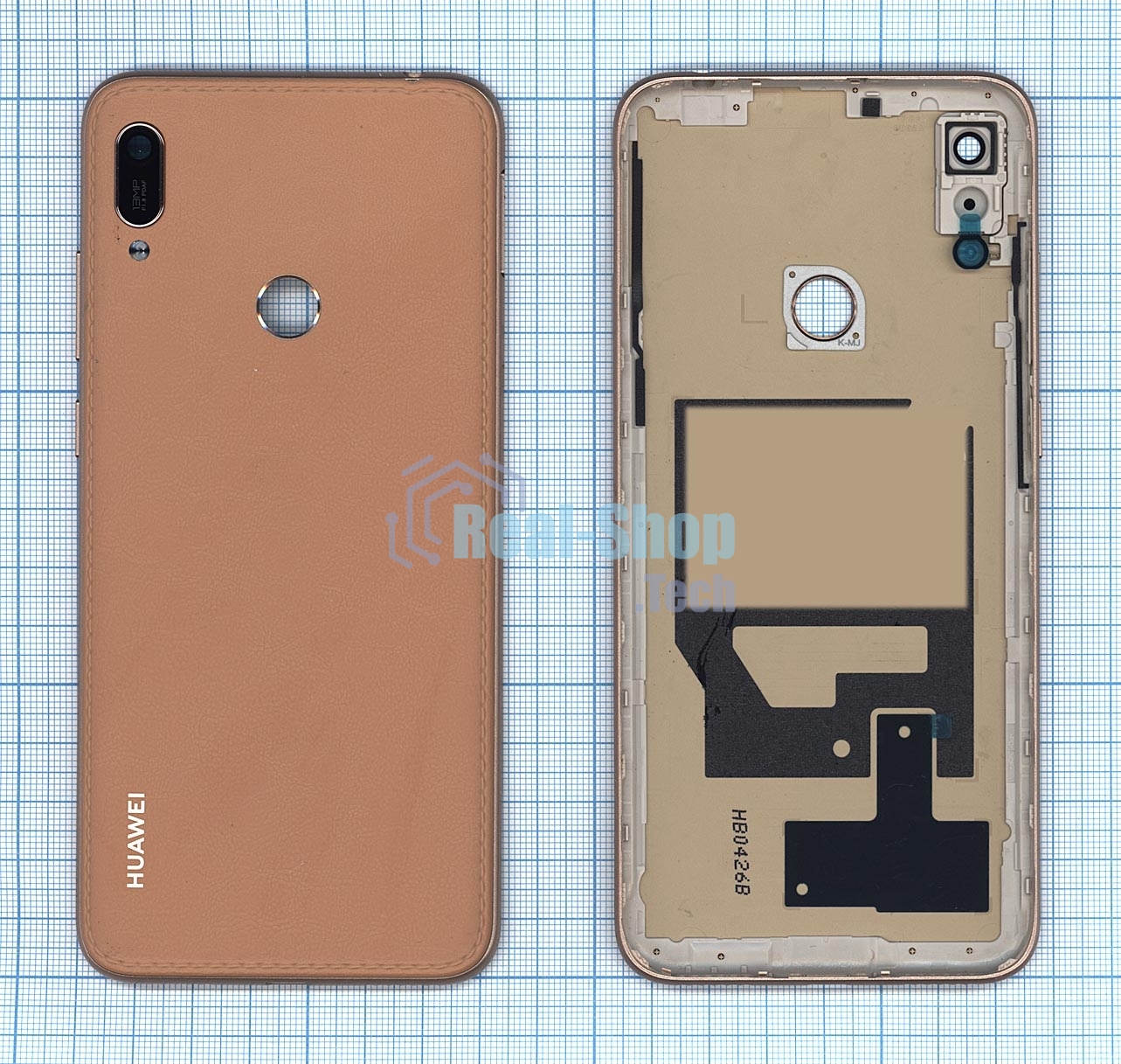 Задняя крышка для Huawei Y6 2019 коричневая