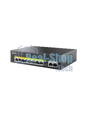 Коммутатор Netis P110C 10-портовый PoE+ коммутатор Fast Ethernet/8*PoE+ 2 порта 802.3af/802.3at