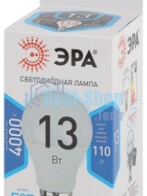 Лампа светодиодная ЭРА LED smd A60-13W-840-E27