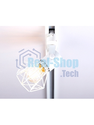 Трековый однофазный светильник Ambrella light GL5001 WH белый E27 max 40W D92*163