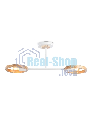 Светильник Ambrella light TR8243/2 WH/LWD белый/светлое дерево E27/2 max 40W 590*165*220