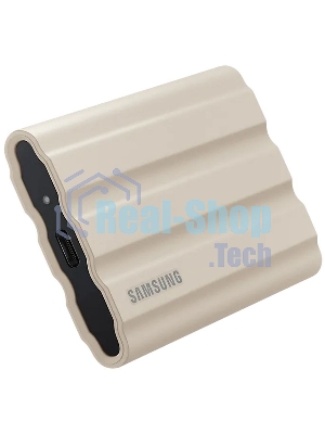Внешний SSD Samsung T7 Shield, 2TB, USB 3.2 Gen 2 Type-C, R/W 1050/1000, бежевый