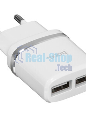 Сетевое зарядное устройство C12 Smart dual USB charger, белый