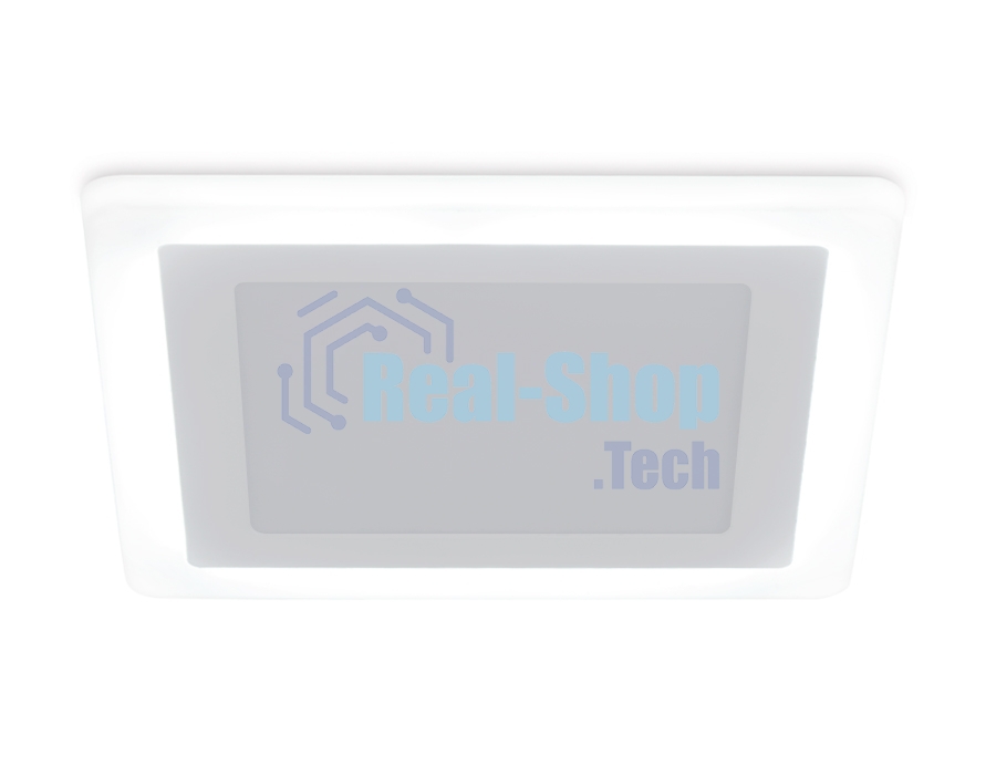 Встраиваемый cветодиодный светильник с подсветкой Ambrella light DCR394 12W+4W 4200K+4200K 220-240V 195*195*20 (A155*155)
