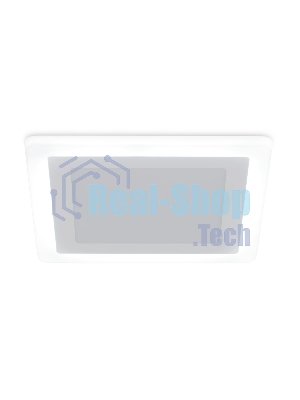 Встраиваемый cветодиодный светильник с подсветкой Ambrella light DCR394 12W+4W 4200K+4200K 220-240V 195*195*20 (A155*155)