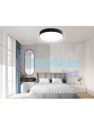 Потолочный светодиодный светильник Ambrella light FZ1365 BK черный IP20 60W 3000-6500K 490*80 (ПДУ ИК)