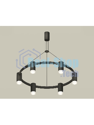 Светильник Ambrella light XB9022200/6 SBK/CL черный песок/прозрачный MR16 GU5.3 (С9022, N6150)