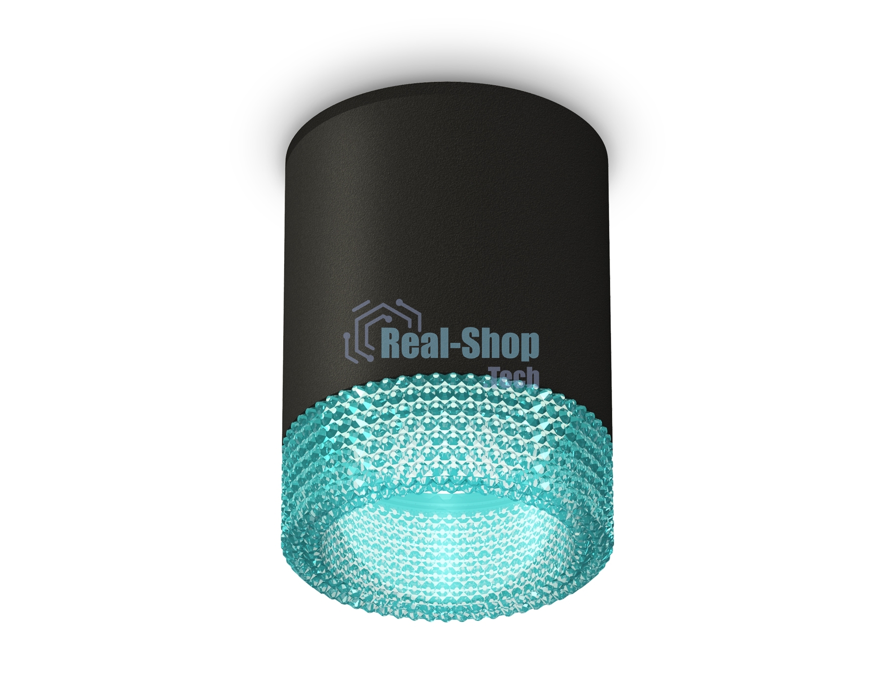 Светильник Ambrella Light XS6302043 SBK/BL черный песок/голубой MR16 GU5.3 (C6302, N6153)