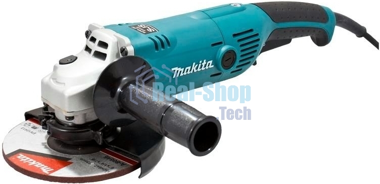 Угловая шлифовальная машина Makita GA6021 УШМ,ф150мм, 1050Вт,10000об\м,2.3кг,кор,муфта SJS,фикс вкл-ля,шлиф диск