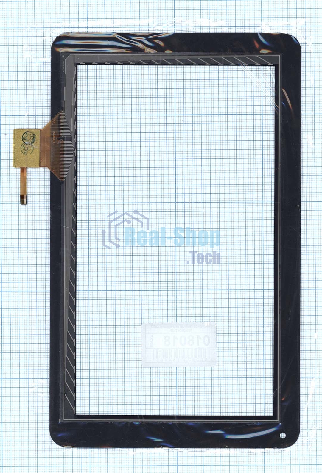 Сенсорное стекло (тачскрин) QSD 702-09017-03, черное