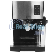 Кофеварка рожковая Vitek VT-1524 серый, исп. кофе - молотый, 0.24 л, 750 Вт, 5 бар