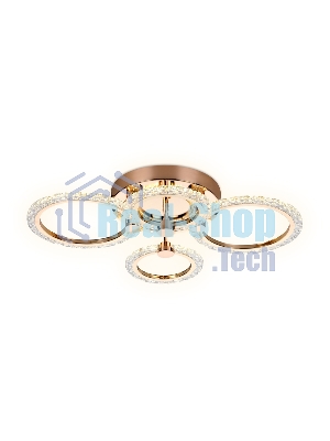 Потолочный светодиодный светильник FA416/2+2 GD золото 60W 640*460*120 (ПДУ РАДИО 2.4G)