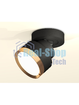 Светильник Ambrella Light XM8102004 SBK/PYG черный песок/золото желтое полированное GX53 (A2229, A2106, C8102, N8124)