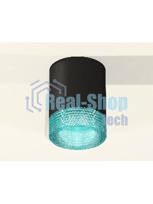 Светильник Ambrella Light XS6302043 SBK/BL черный песок/голубой MR16 GU5.3 (C6302, N6153)