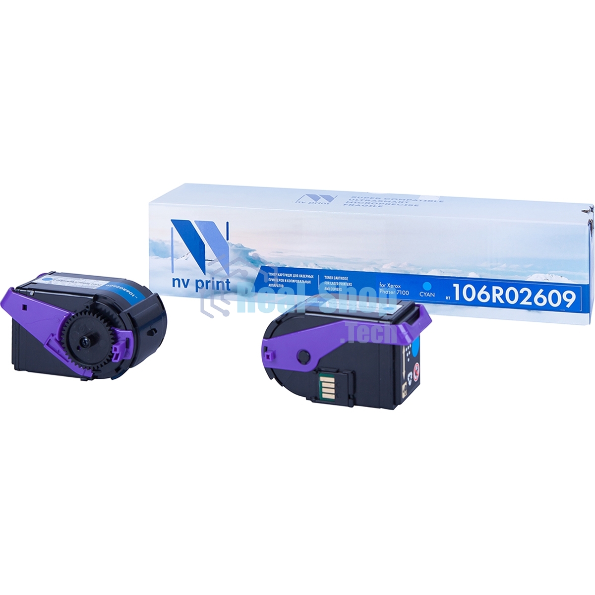 Картридж лазерный NVPrint совместимый Xerox 106R02609 Cyan для Phaser 7100 (9000k)
