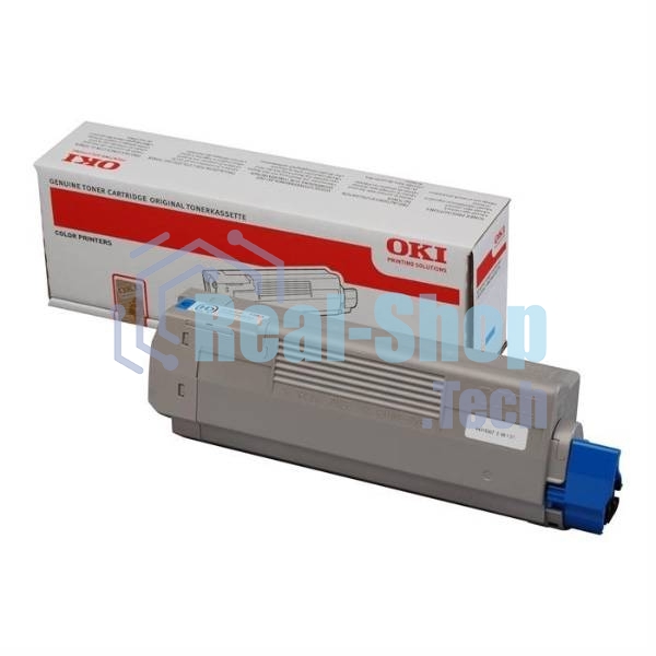 Картридж лазерный Oki C612 голубой 6K
