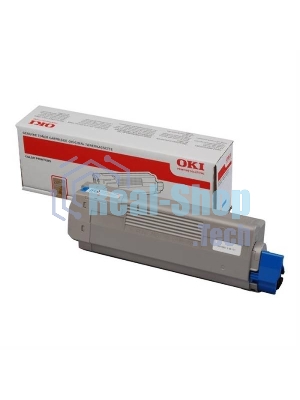 Картридж лазерный Oki C612 голубой 6K
