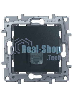 Розетка Legrand ETIKA RJ45 6 UTP антрацит 672653