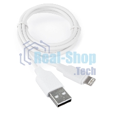 Кабель Cablexpert для Apple CCB-USB-AMAPO2-1MW, AM/Lightning, издание Classic 0.2, 1м, белый, блистер