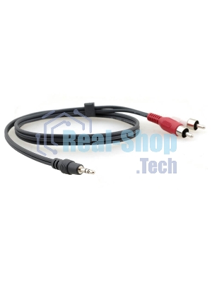 Переходный кабель 95-0122006 Kramer Electronics C-A35M/2RAM-6 3.5mm Audio на 2 RCA (Вилка - Вилка), 1.8 м