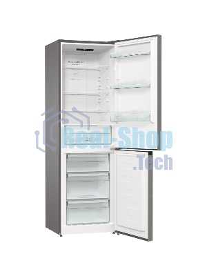 Холодильник Gorenje NRKE62XL серебристый металлик двухкамерный 203/99л морозилка снизу, No Frost