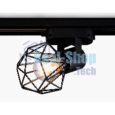 Трековый однофазный светильник Ambrella light GL5002 BK черный E27 max 40W D92*163