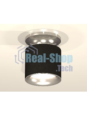 Светильник Ambrella Light XS7402083 SBK/PSL черный песок/серебро полированное MR16 GU5.3 (N7927, C7402, N7012)