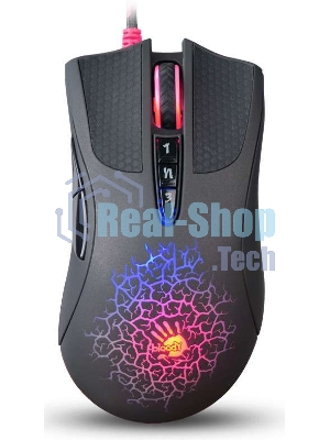 Мышь проводная A4Tech Bloody A90 черный, 6200 dpi, USB, кнопки - 8