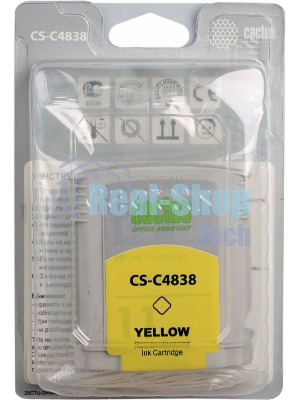 Картридж струйный Cactus CS-C4838 желтый (29 мл) для №11 HP 2000/2500/1000/1100/1200