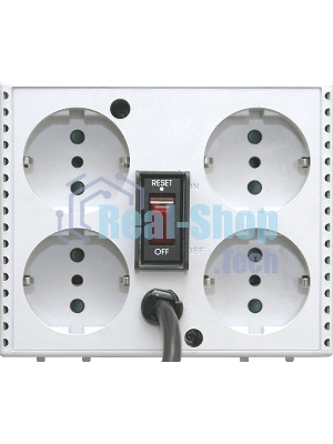 Стабилизатор напряжения Powercom TCA-1200 600Вт 1200ВА белый